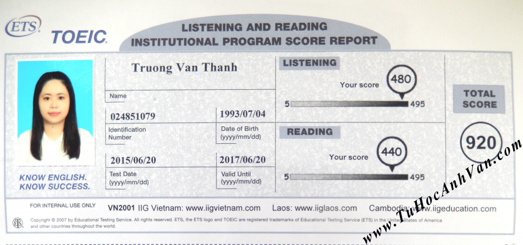 chung-chi-thanh-920-toeic