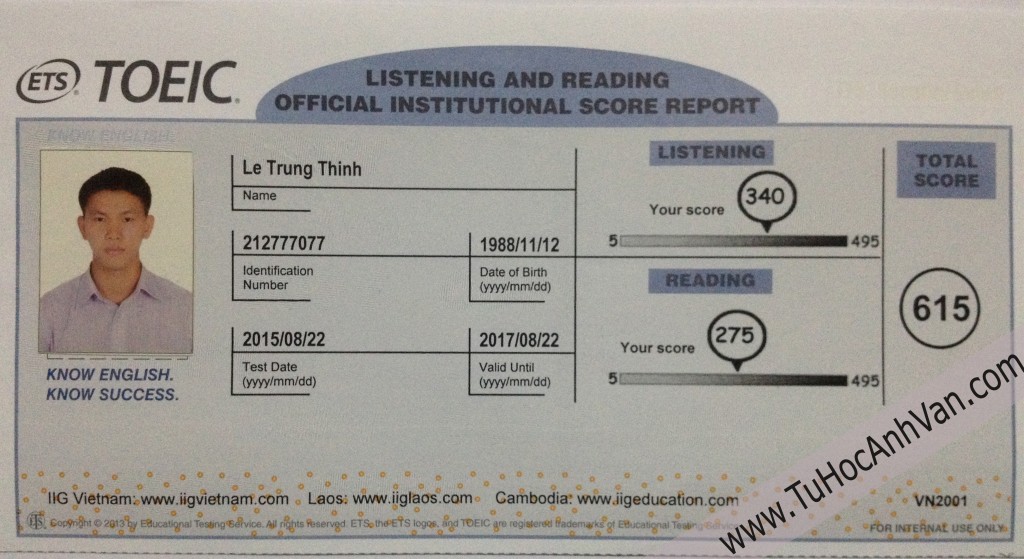 Trung Thinh 615 Toeic