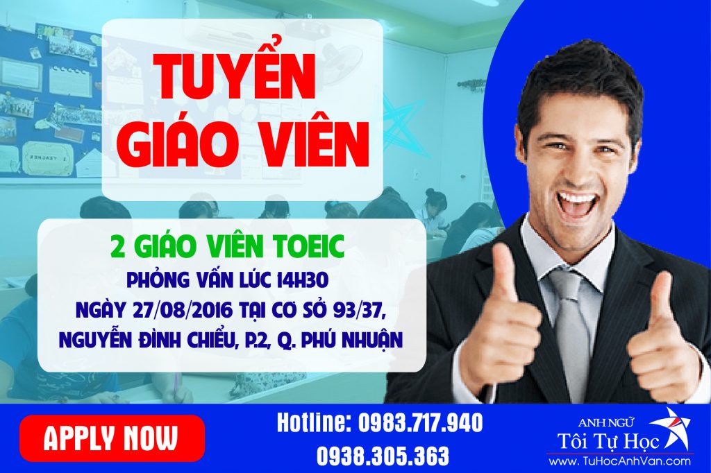 Tuyen dung GV Toeic Dot 2