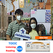 Anh Thư  830 TOEIC (2022)